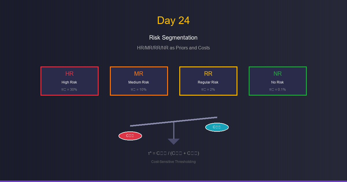 Day 24: Risk Segmentation - Priority Tiers as Priors and Costs